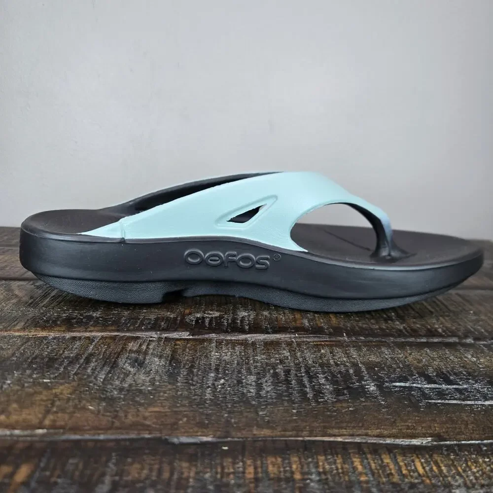 NEW Oofos Ooriginal Womens Size 7 Recovery Slip-On Flip Flops Sandals Oasis